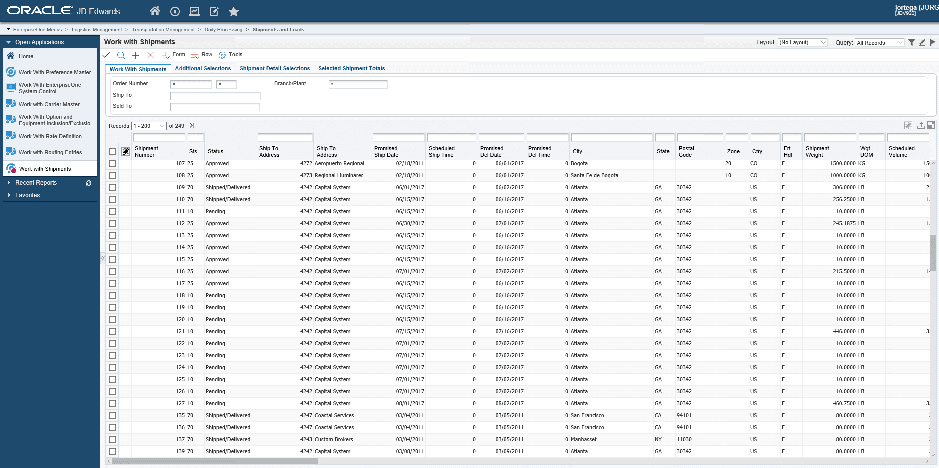 jd edwards enterprise 8.12