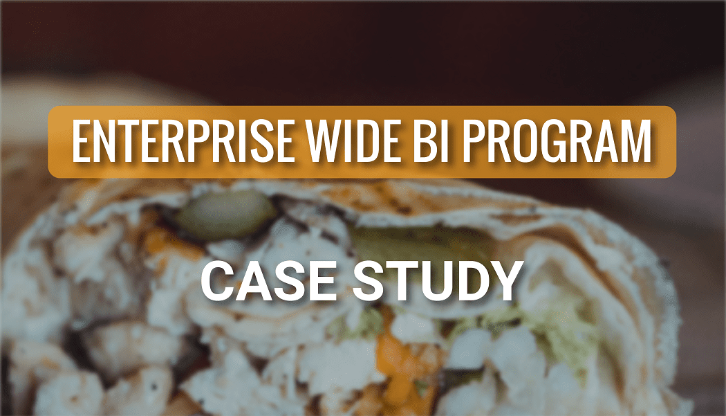 Building an enterprise wide BI Program