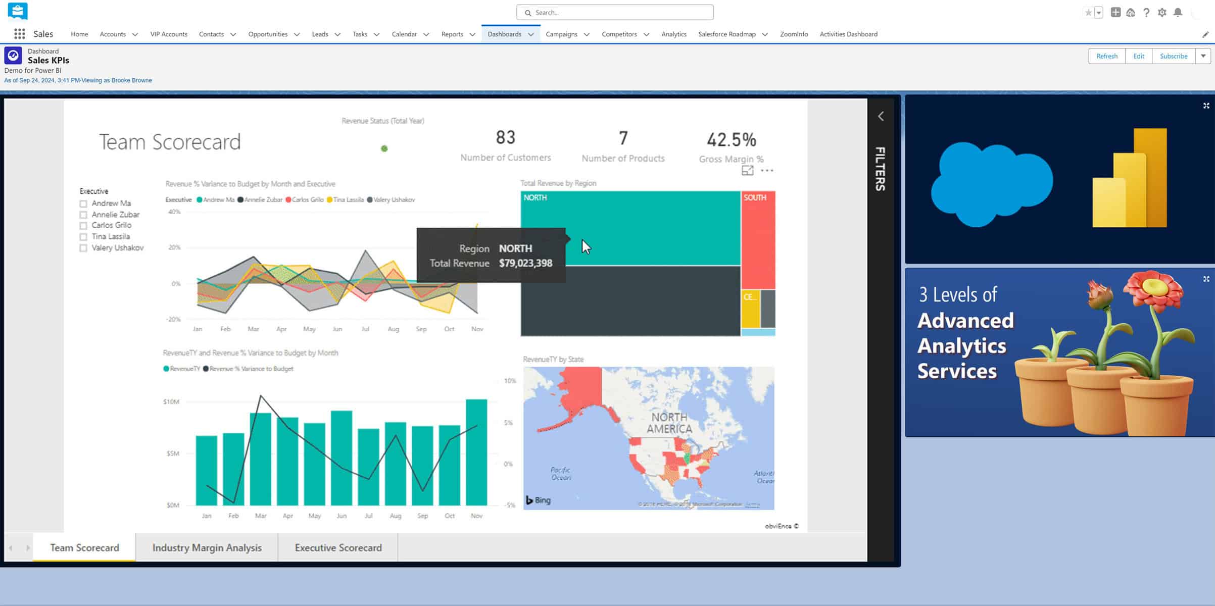 Power BI inside Salesforce