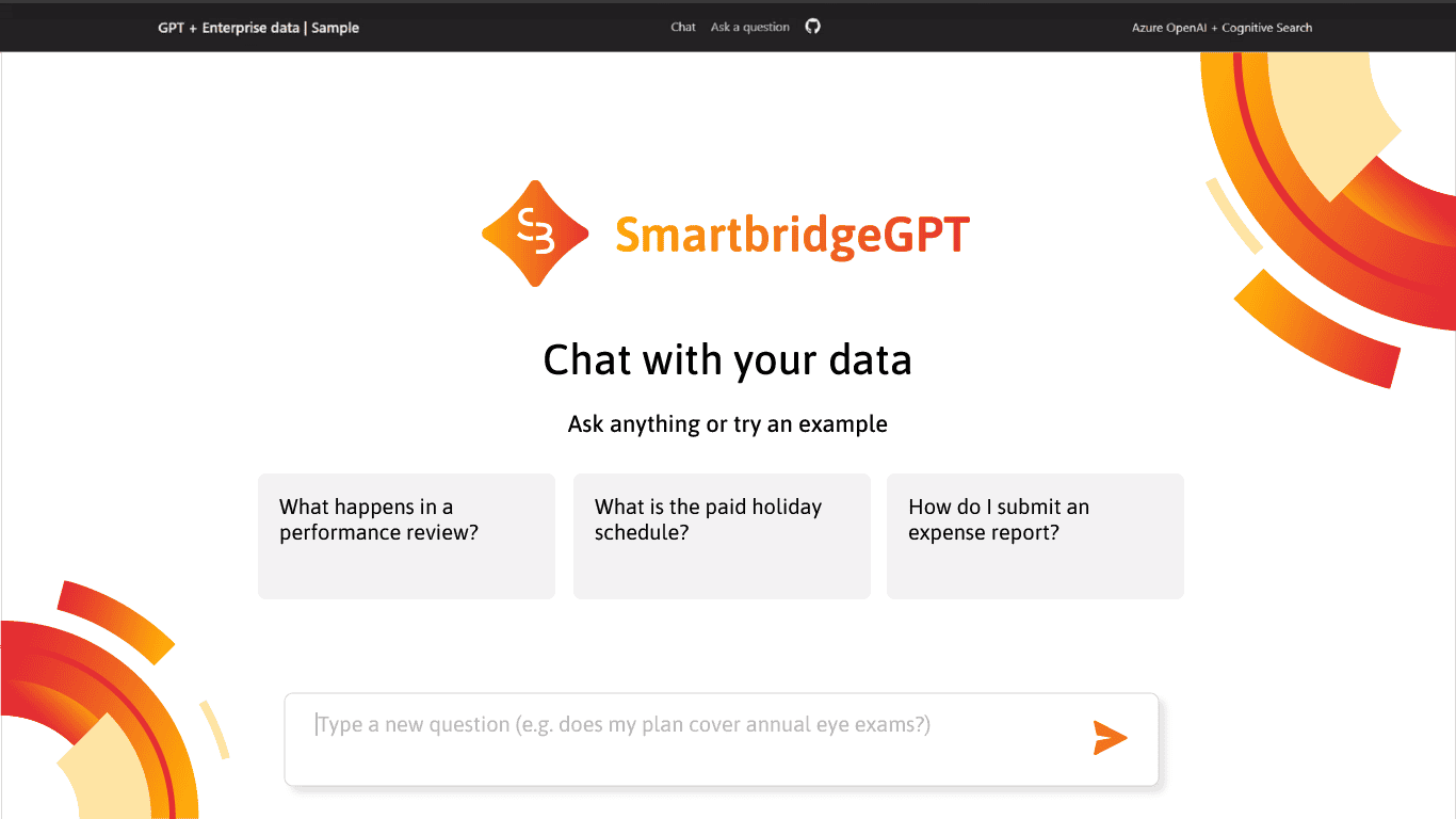SmartbridgeGPT - Enterprise Generative AI