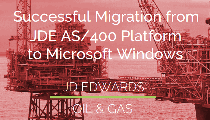 Smartbridge Executes Successful Migration from JDE AS/400 Platform to Microsoft Windows