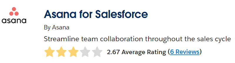 Asana - Salesforce AppExchange Favorites