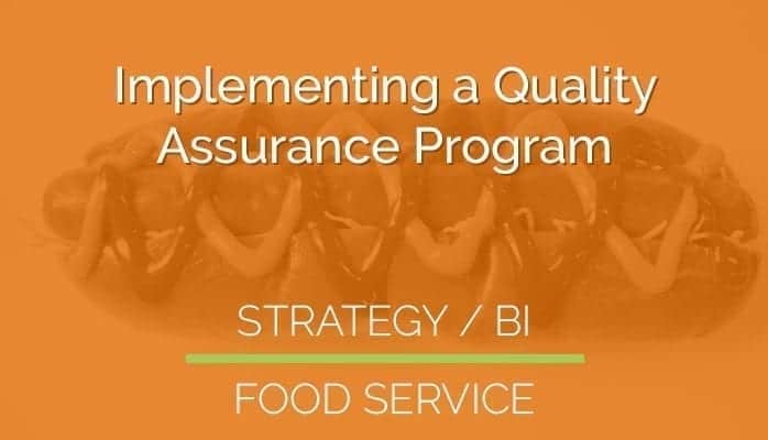 Implementing a Quality Assurance Program