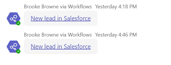 Salesforce and Power Automate - Creating a Lead Notification workflow in Microsoft Teams