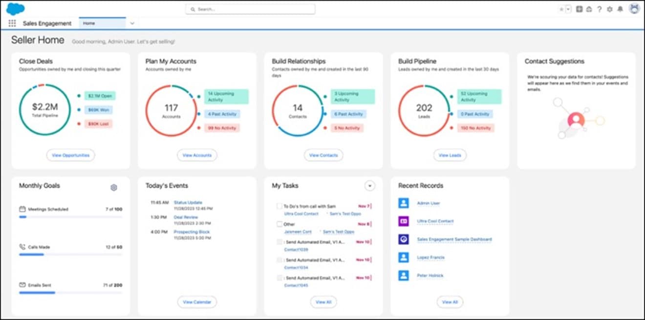 Salesforce Spring '24 release feature - seller home
