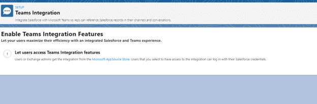 Salesforce and Microsoft Teams Integration 