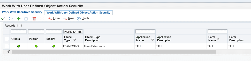 JDE Form Extensions