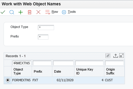 JDE Form Extensions