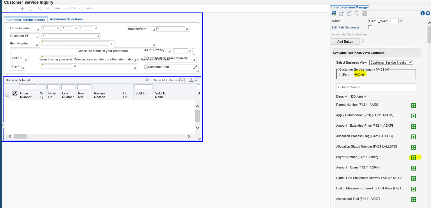 Jd Edwards Form Extensions