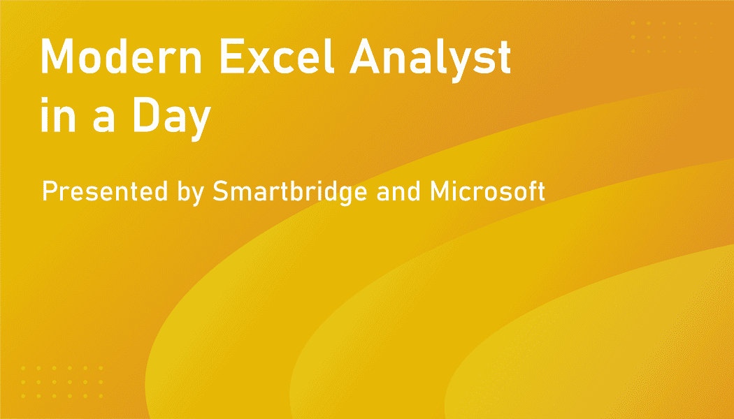 microsoft excel analyst in a day