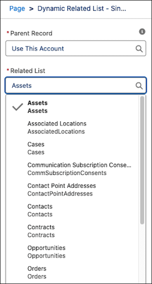 Salesforce Spring '25 Release - simplified related list component configuration