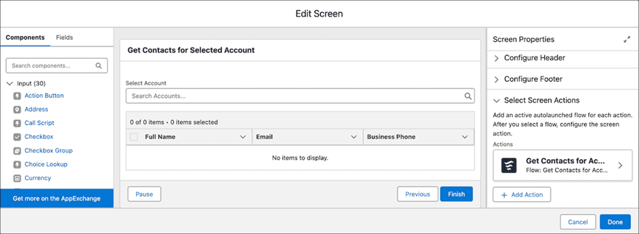 Salesforce Spring '25 Release - Design Responsive Screen Flows with Auto-Triggered Screen Actions