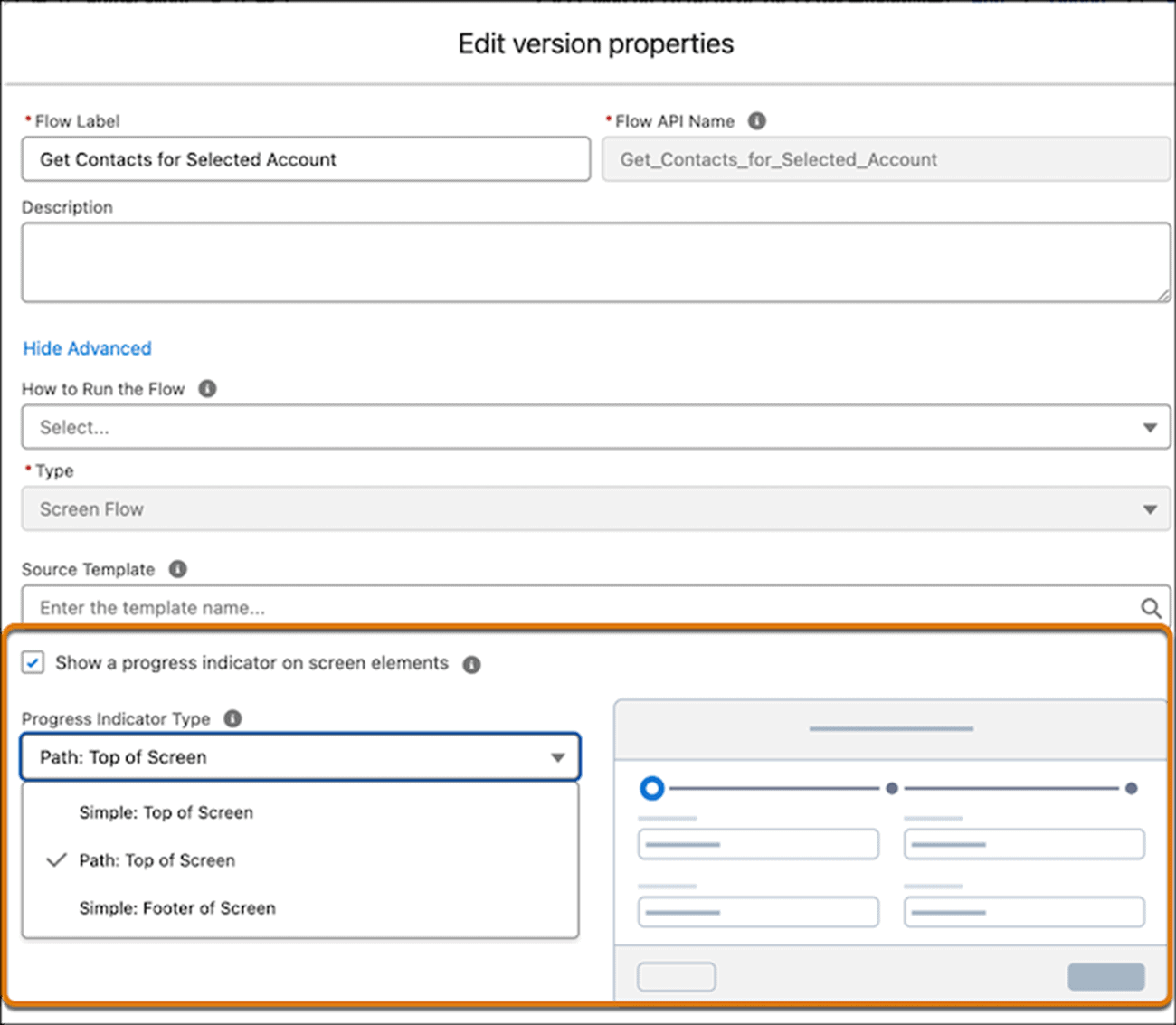 Salesforce Spring '25 Release - Help Users Navigate Screen Flows with Visual Progress Indicators