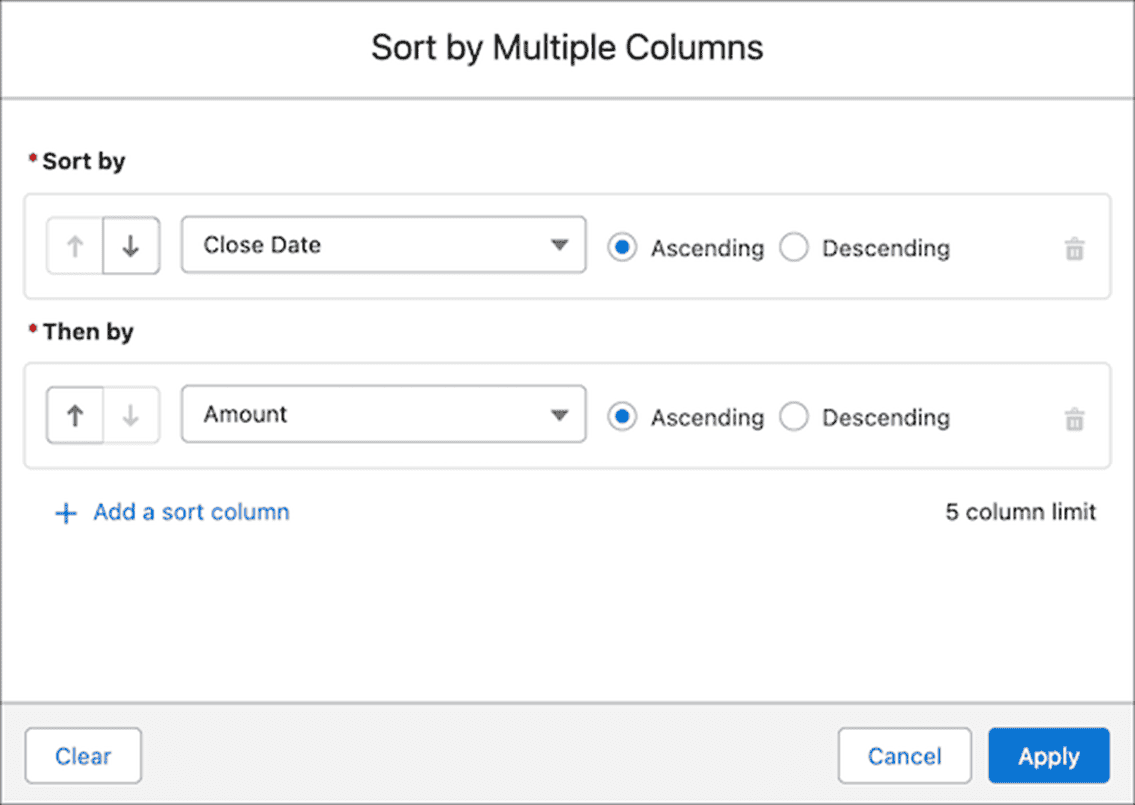 Salesforce Spring '25 Release - sorting list view by multiple columns