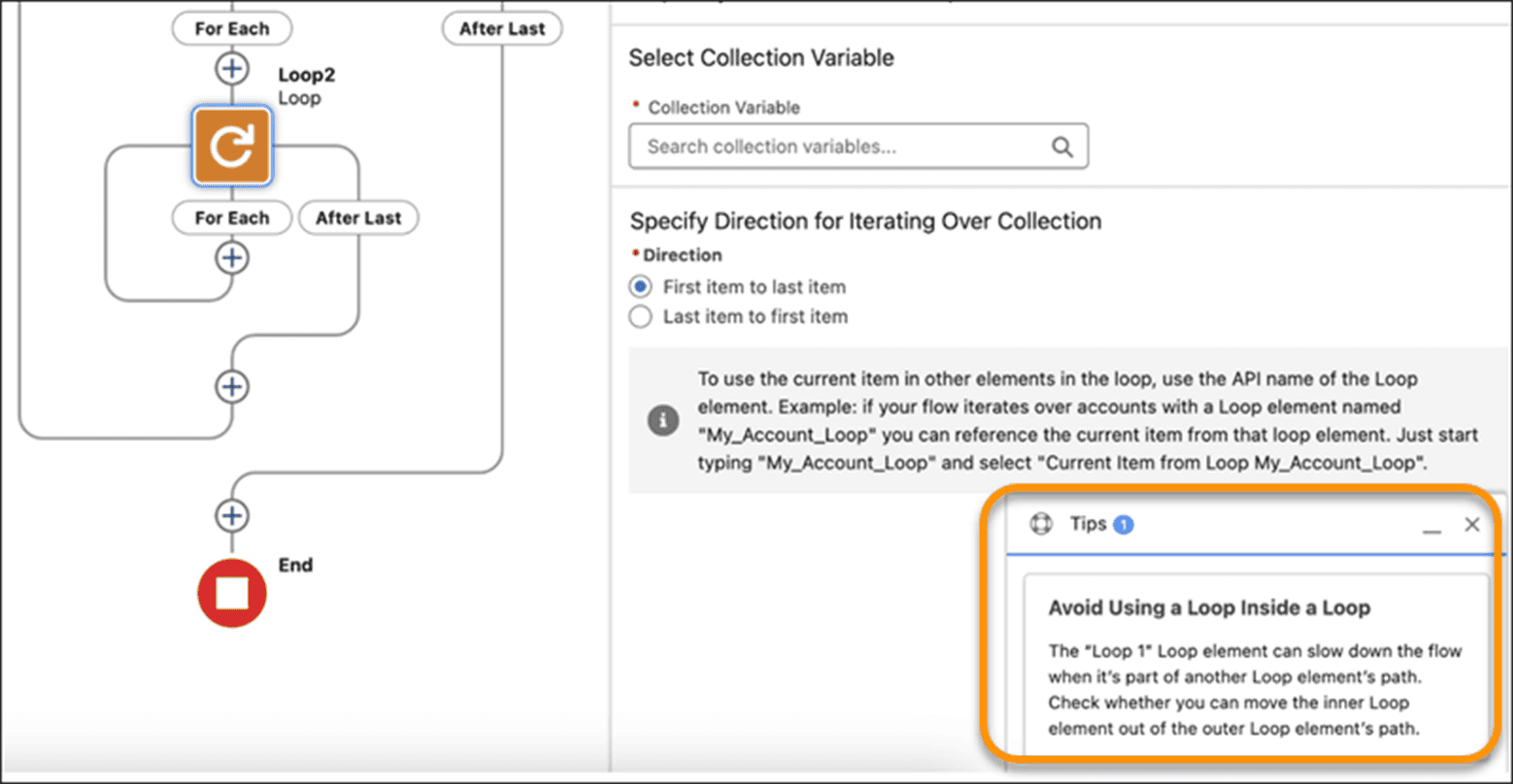 Salesforce Winter '25 Release - New Tips in Flow Builder